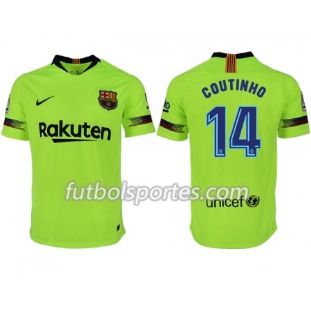 Camisetas FC Barcelona COUTINHO 14 Segunda Equipacion 2018/2019